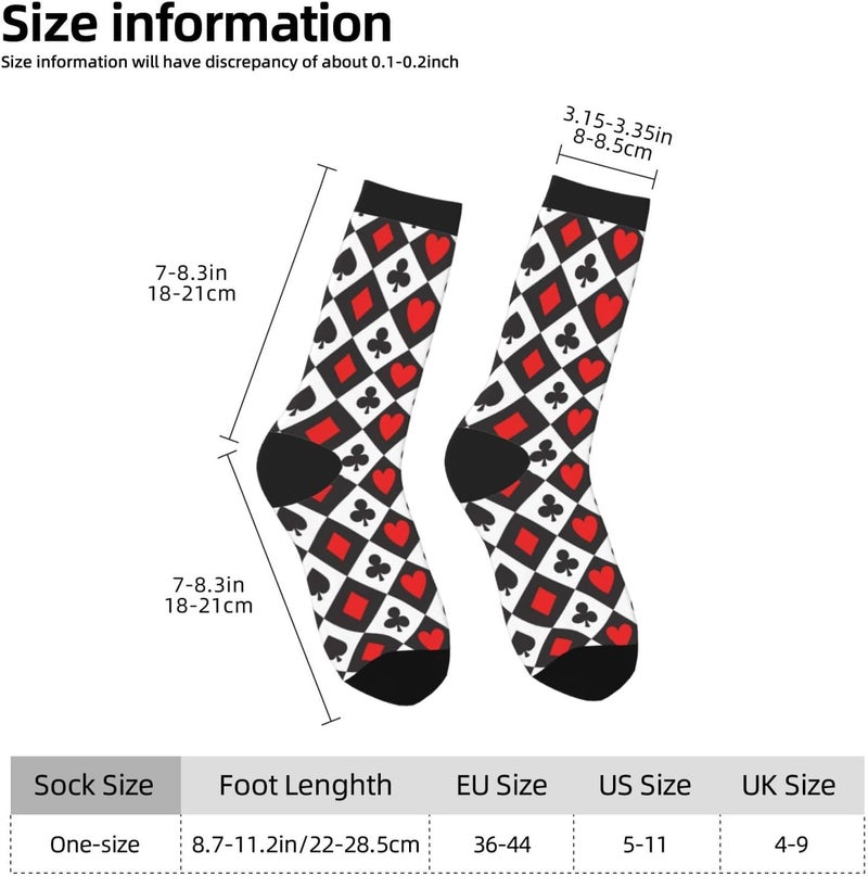 Poream Novelty Funny Crew Socks, Cool Breathable Dress Socks Gift For Men Women - Image 4